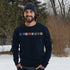 Introducing our newest addition to your wardrobe - the trendy graphic sweatshirt featuring colorful Winnipeg Scrabble Titles.